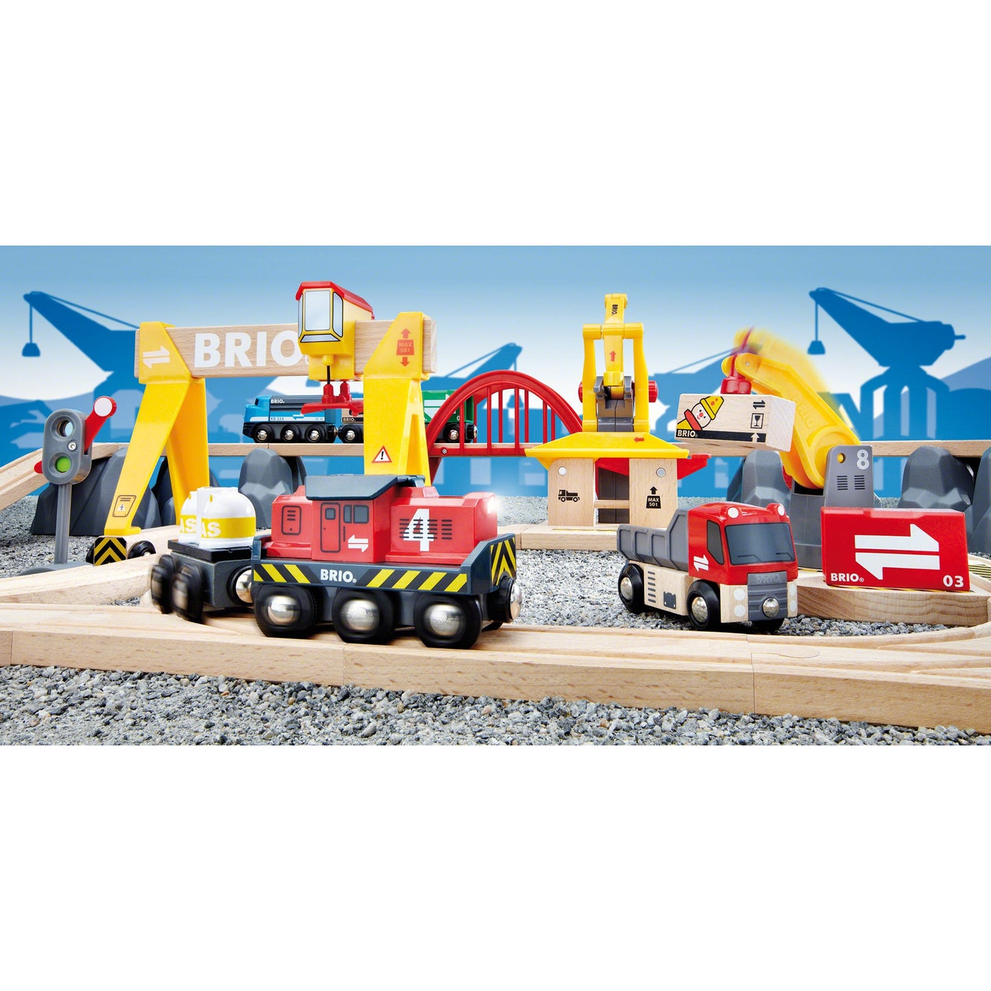 BRIO World Cargo Railway Deluxe Set