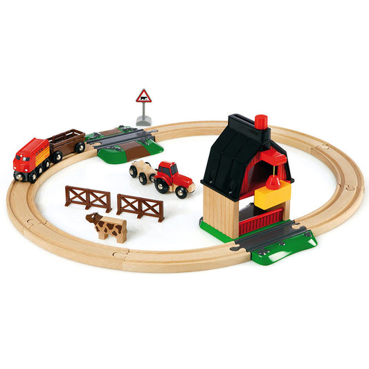 BRIO Farm Railway Set