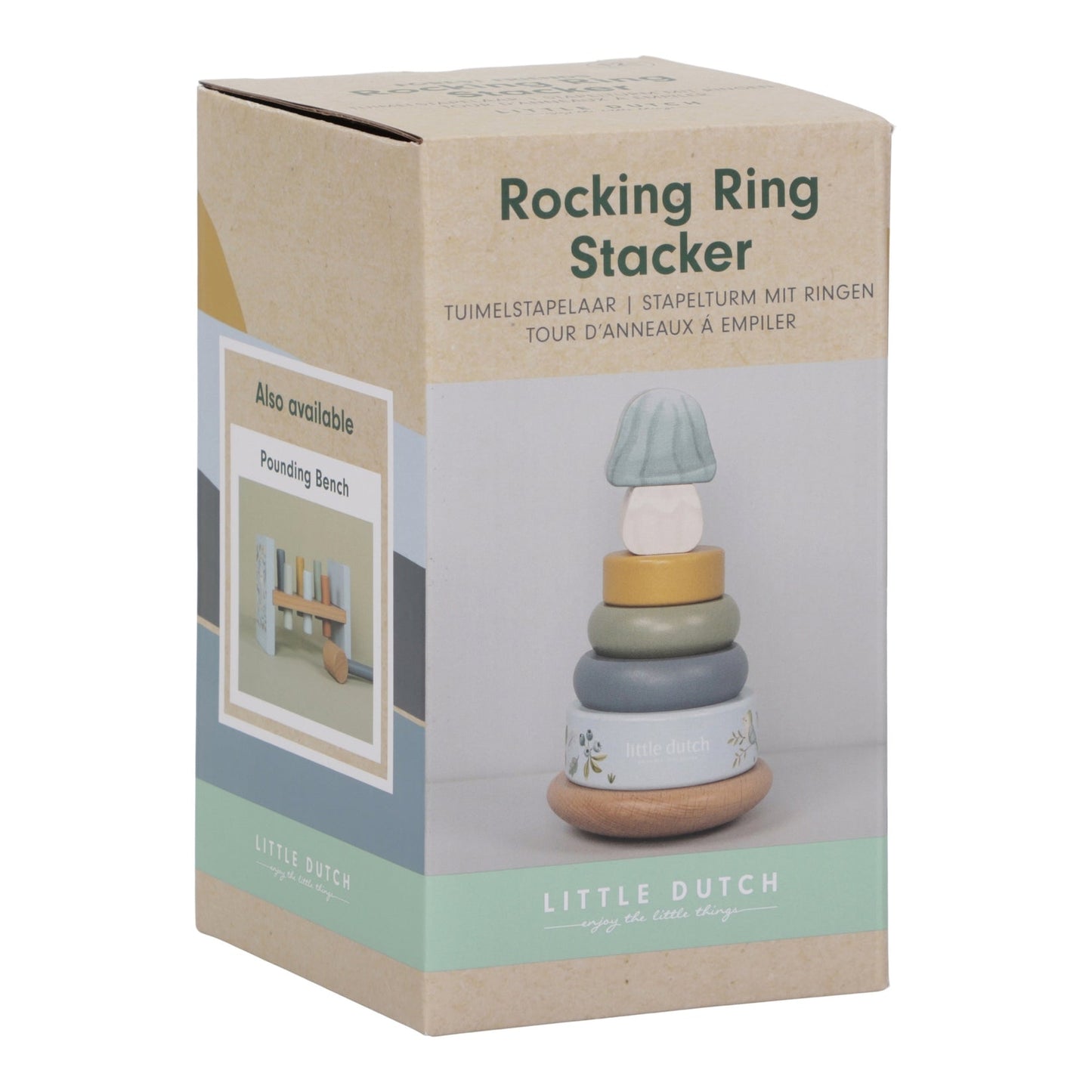 Little Dutch Wooden Rocking Ring Stacker – Forest Friends