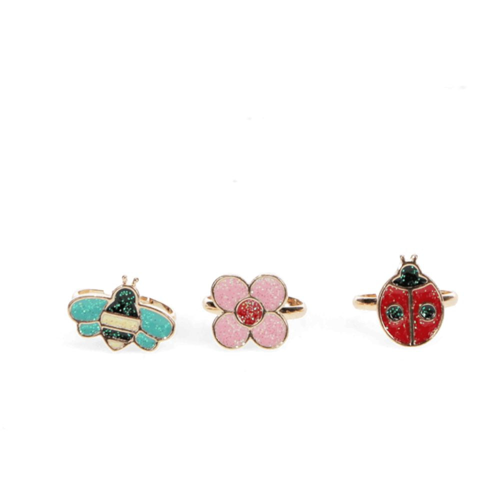 Rex London Ladybird Glitter Rings (Set)