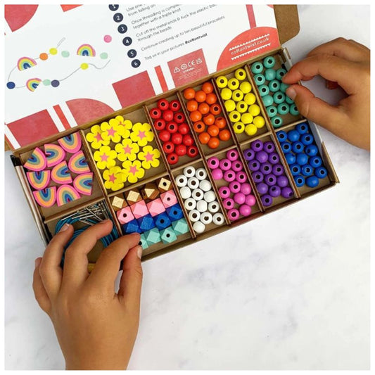 Cotton Twist Rainbow Bracelet Making Kit (Make 10)