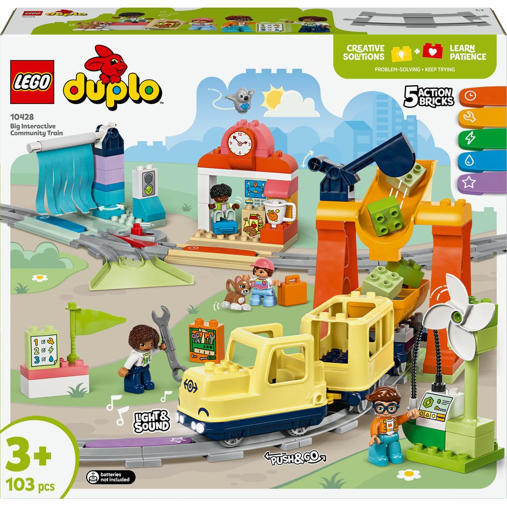 LEGO DUPLO Big Interactive Community Train Set 10428