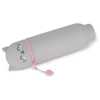 Kawaii 2-in-1 Silicone Pencil Case – Kitty
