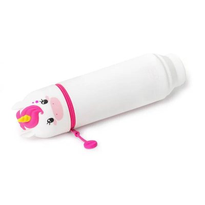 Kawaii 2-in-1 Silicone Pencil Case – Unicorn