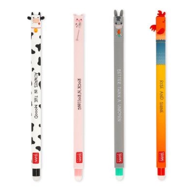 Farm Set of 4 Erasable Gel Pens
