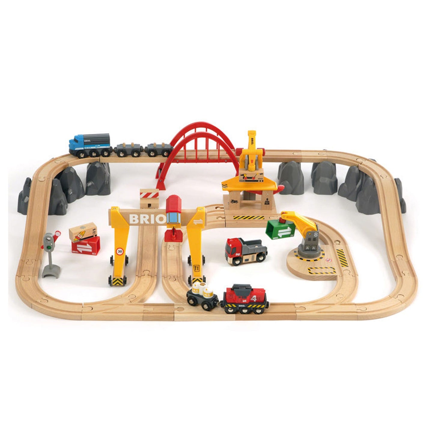BRIO World Cargo Railway Deluxe Set
