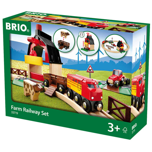 BRIO Farm Railway Set