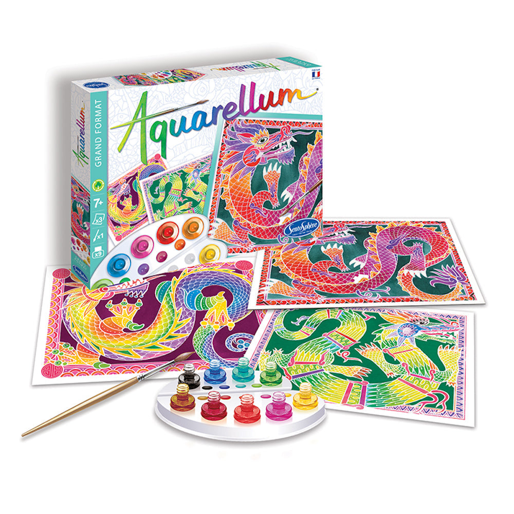 Aquarellum Dragons Painting by Numbers