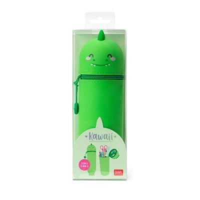 Kawaii 2-in-1 Silicone Pencil Case – Dino