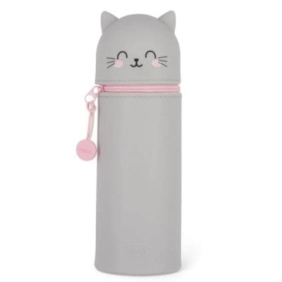 Kawaii 2-in-1 Silicone Pencil Case – Kitty
