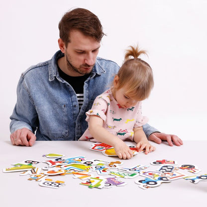 Banana Panda Puzzle - Construction Vehicles