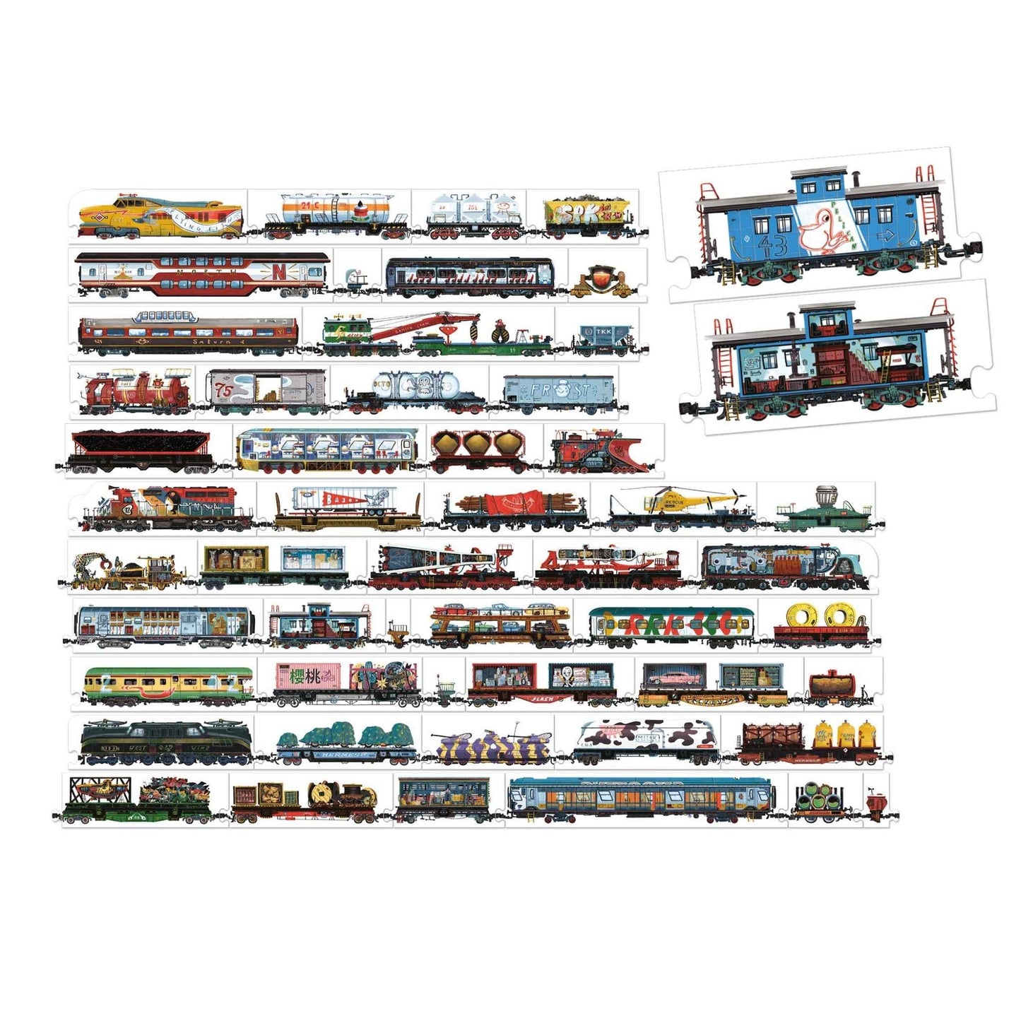 Banana Panda Mix and Match Trains Puzzle