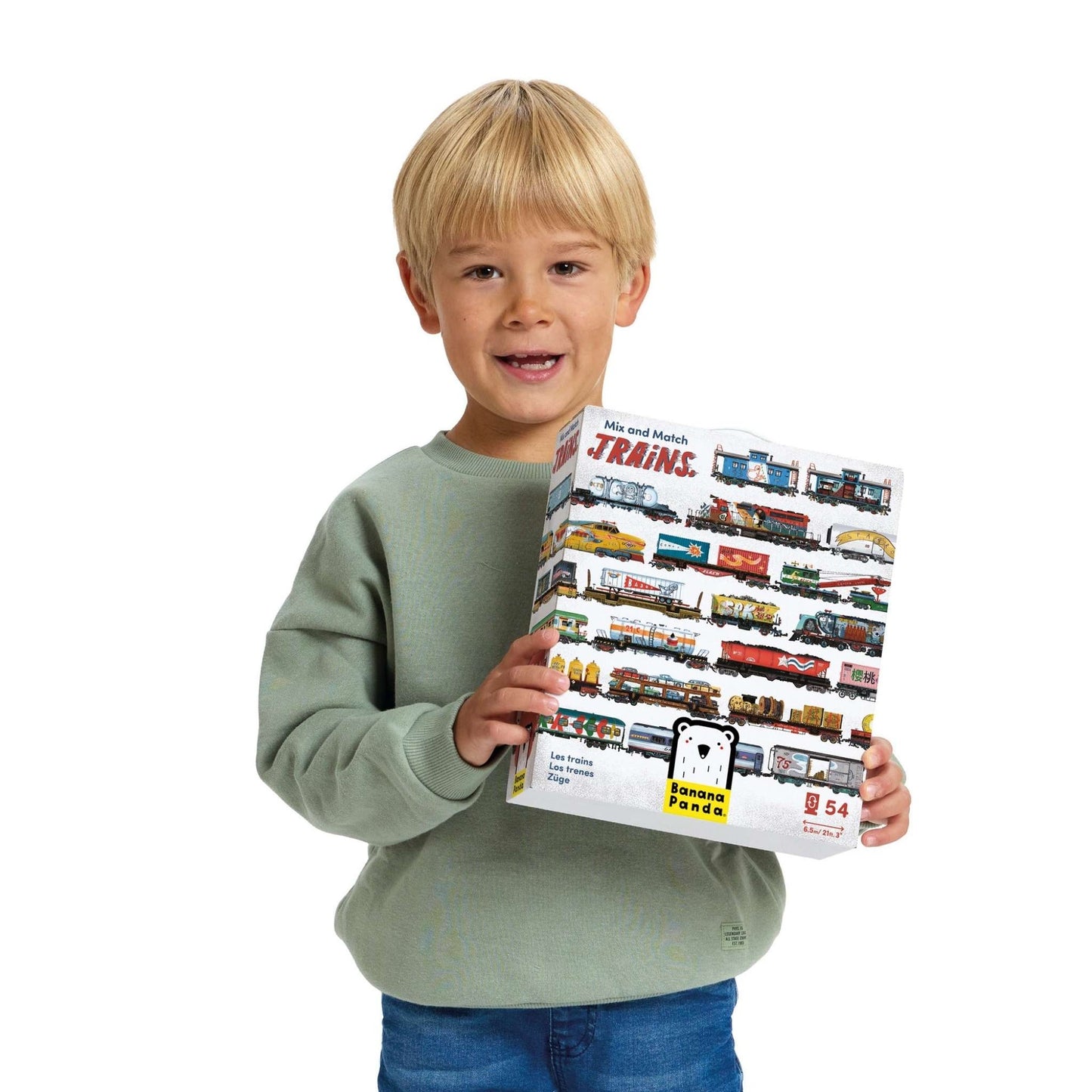 Banana Panda Mix and Match Trains Puzzle