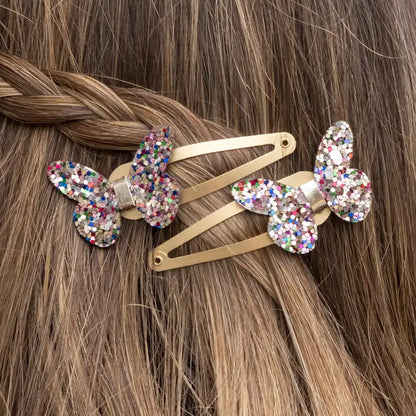 Rex London Fairies in the Garden Glitter Butterfly Hair Clips
