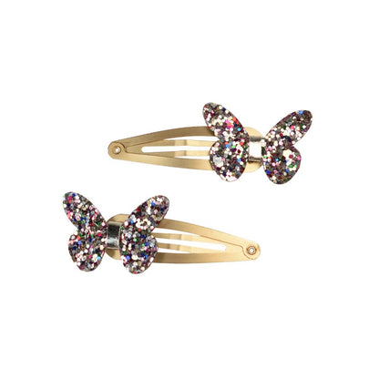 Rex London Fairies in the Garden Glitter Butterfly Hair Clips