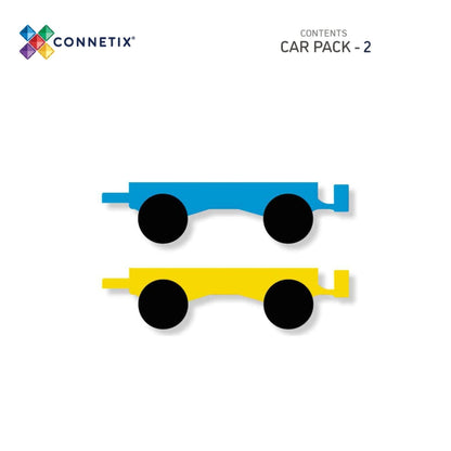 Connetix 2 Piece Rainbow Car Pack