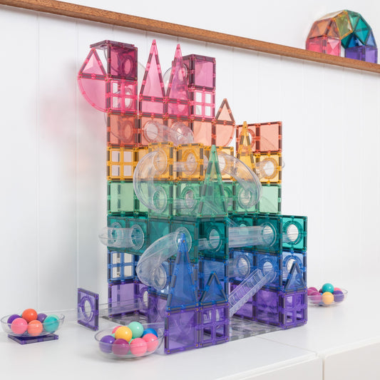 Connetix 80 Piece Pastel Ball Run Expansion Pack