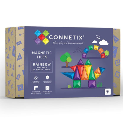 Connetix 24 Piece Rainbow Mini Pack