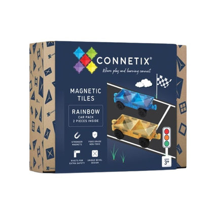 Connetix 2 Piece Rainbow Car Pack