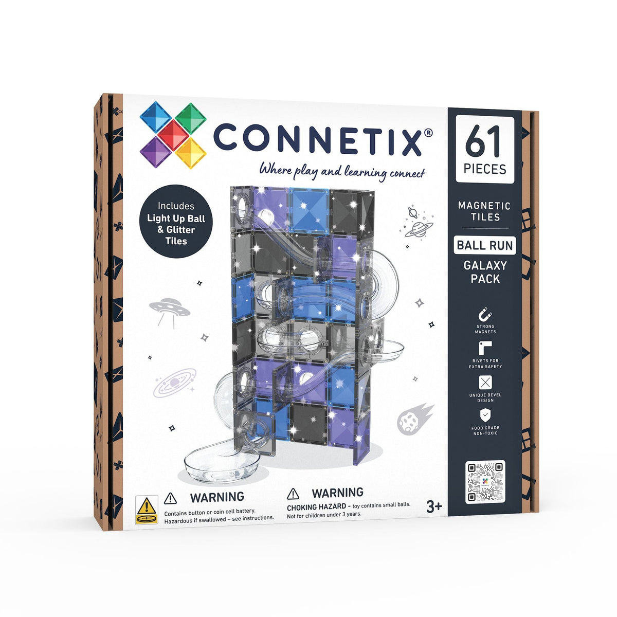 CONNETIX 61 Piece Ball Run Galaxy Pack