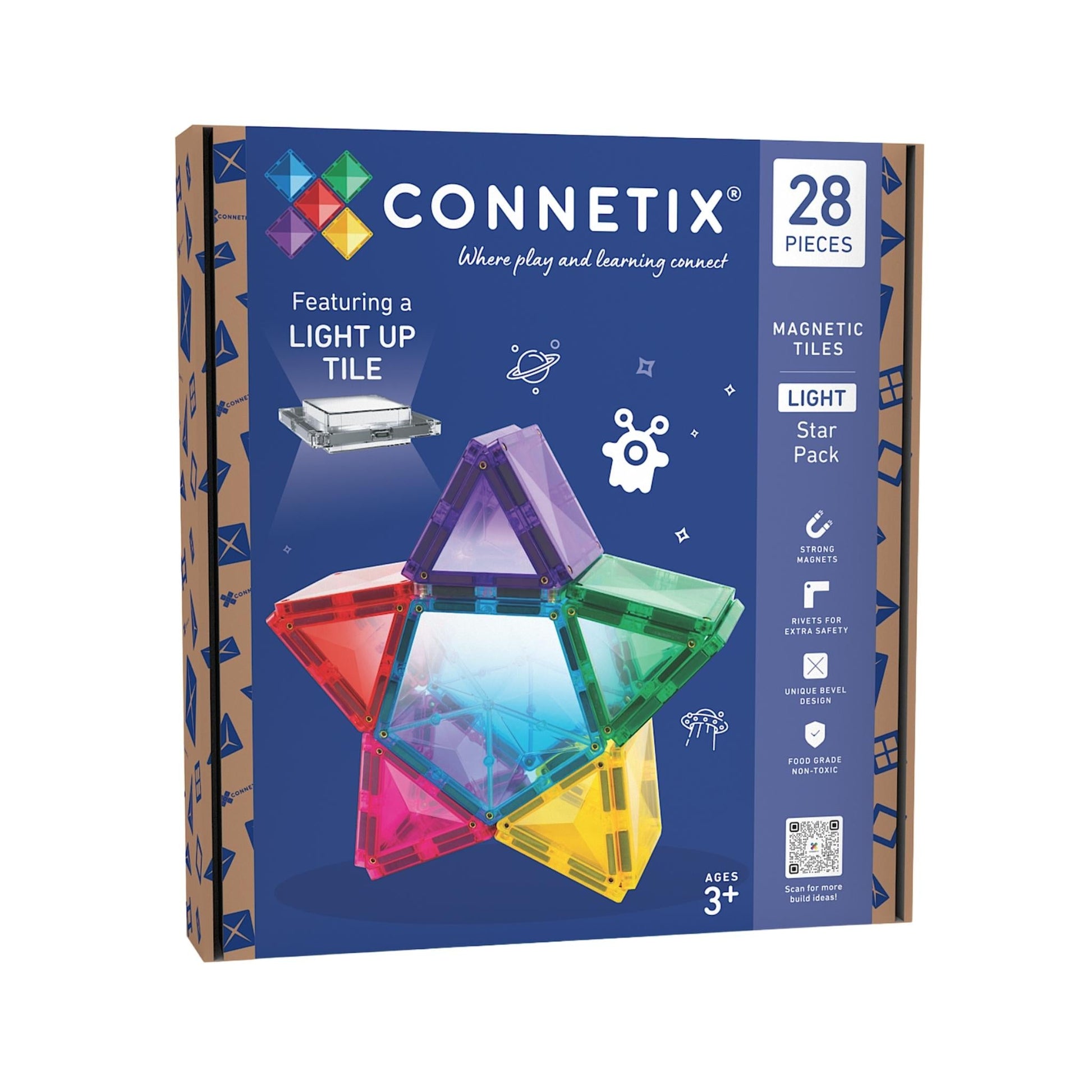 Connetix 28 Piece Light Star Pack