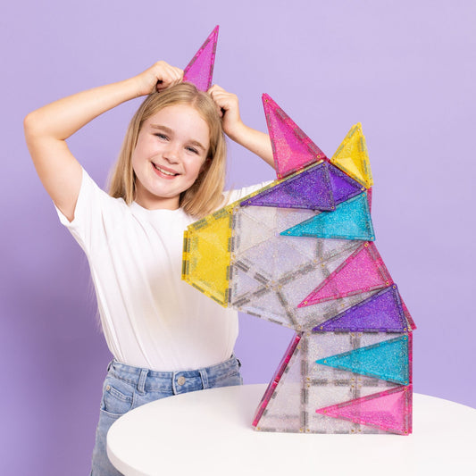 Connetix Unicorn Glitter Land Bundle