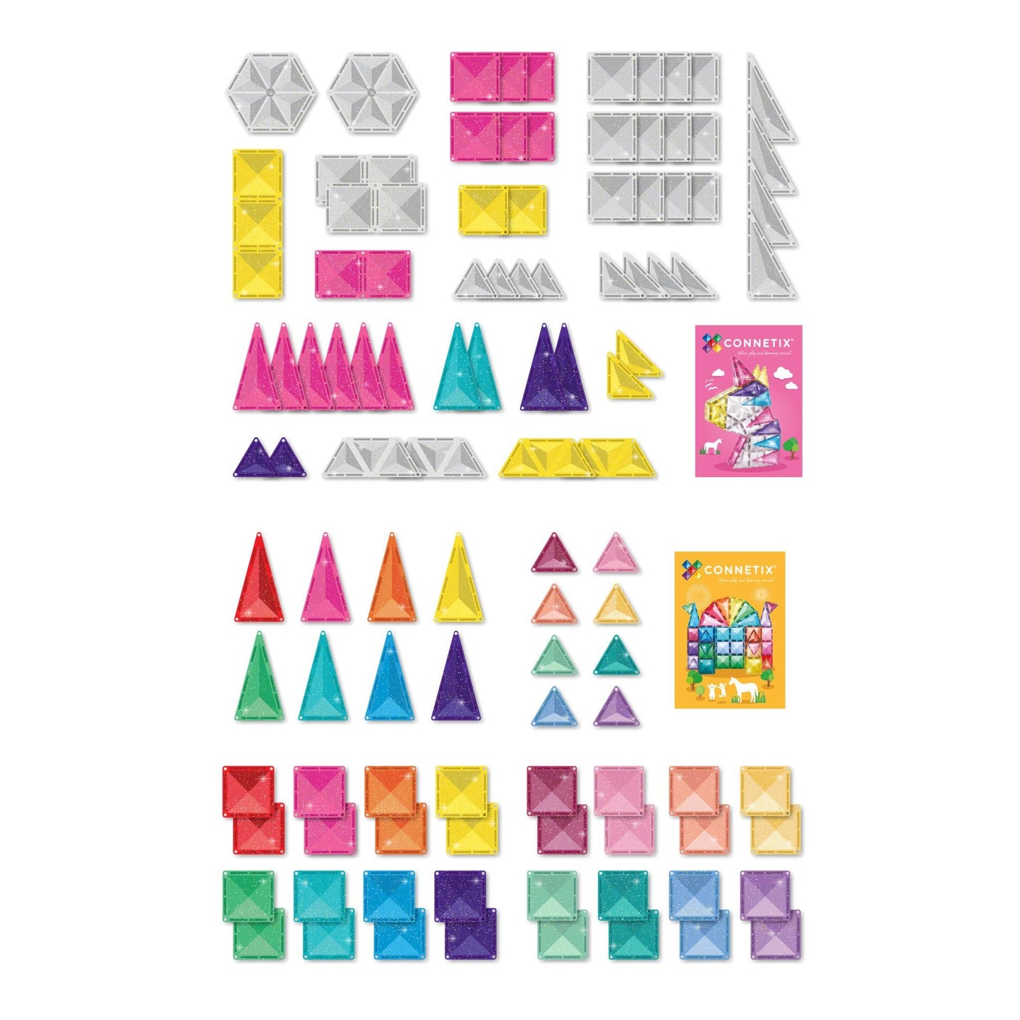 Connetix Unicorn Glitter Land Bundle