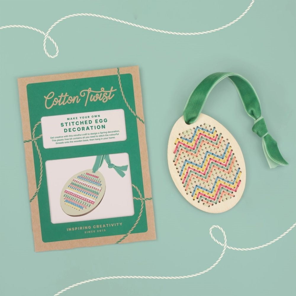 Cotton Twist – Make Your Own Stitched Egg Decoration