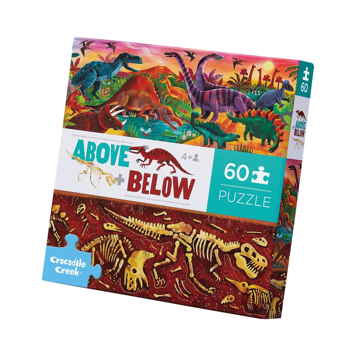Crocodile Creek Dinosaur Above & Below Puzzle