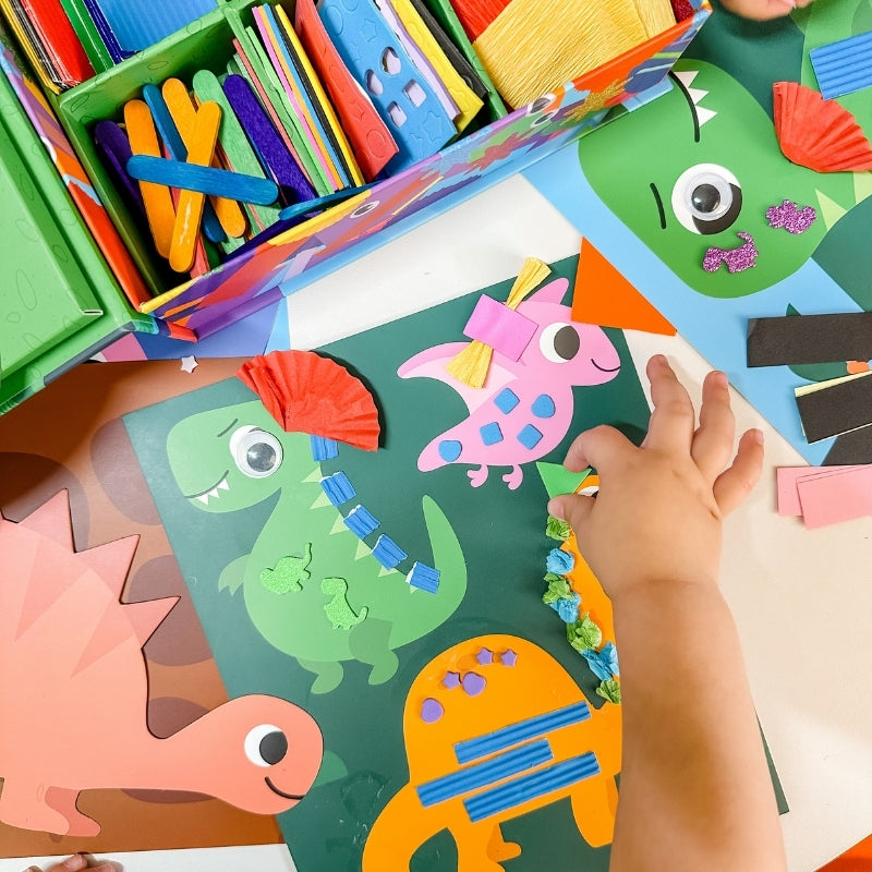 My Creative Box Dinosaur Collage Sensory Craft Box