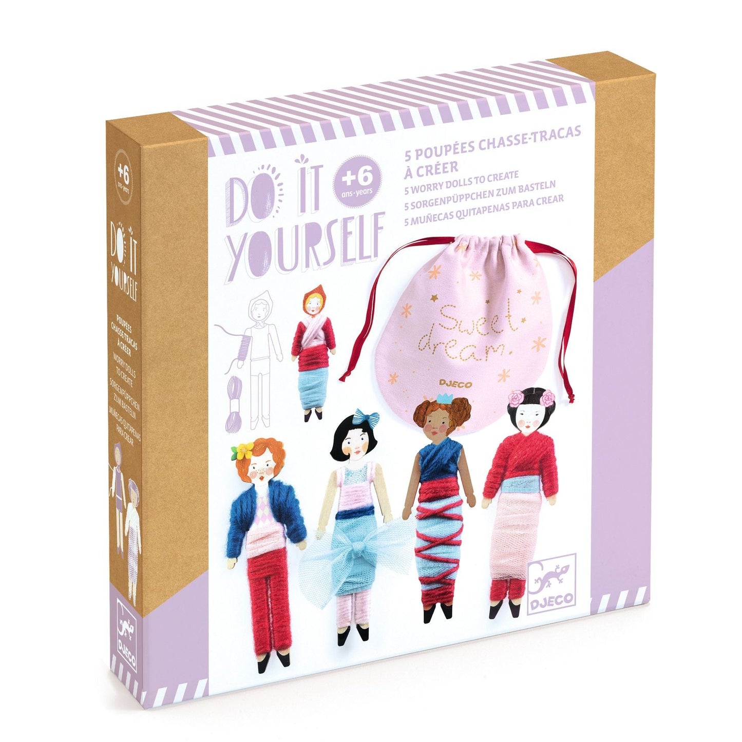 Djeco Do It Yourself: 5 Worry Dolls to Create
