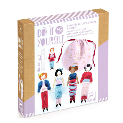 Djeco Do It Yourself: 5 Worry Dolls to Create