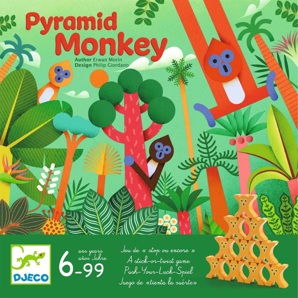 Djeco Pyramid Monkey Strategy Game
