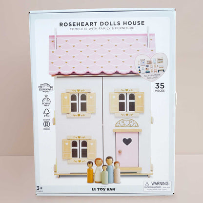 Roseheart Wooden Dolls House packaging