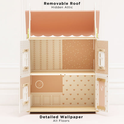 Roseheart Wooden Dolls House rooms
