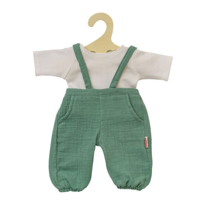 Paola Reina Boy Doll with Sage Green Dungarees – 34cm