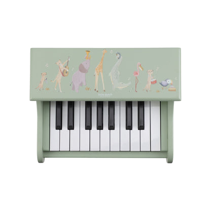 Little Dutch Wooden Piano - Safari Friends (Green)