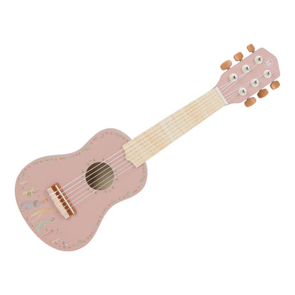 Little Dutch Wooden Guitar - Safari Friends (Pink)