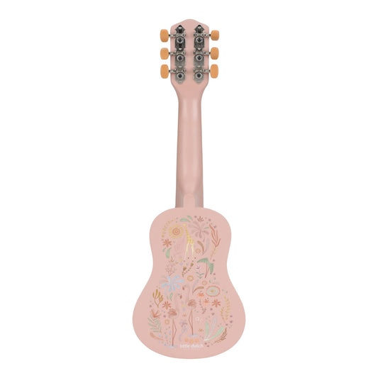 Little Dutch Wooden Guitar - Safari Friends (Pink)