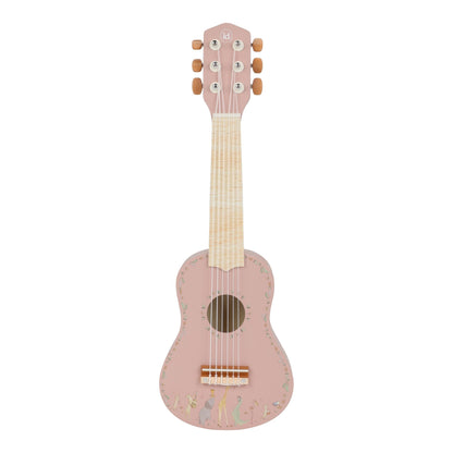 Little Dutch Wooden Guitar - Safari Friends (Pink)