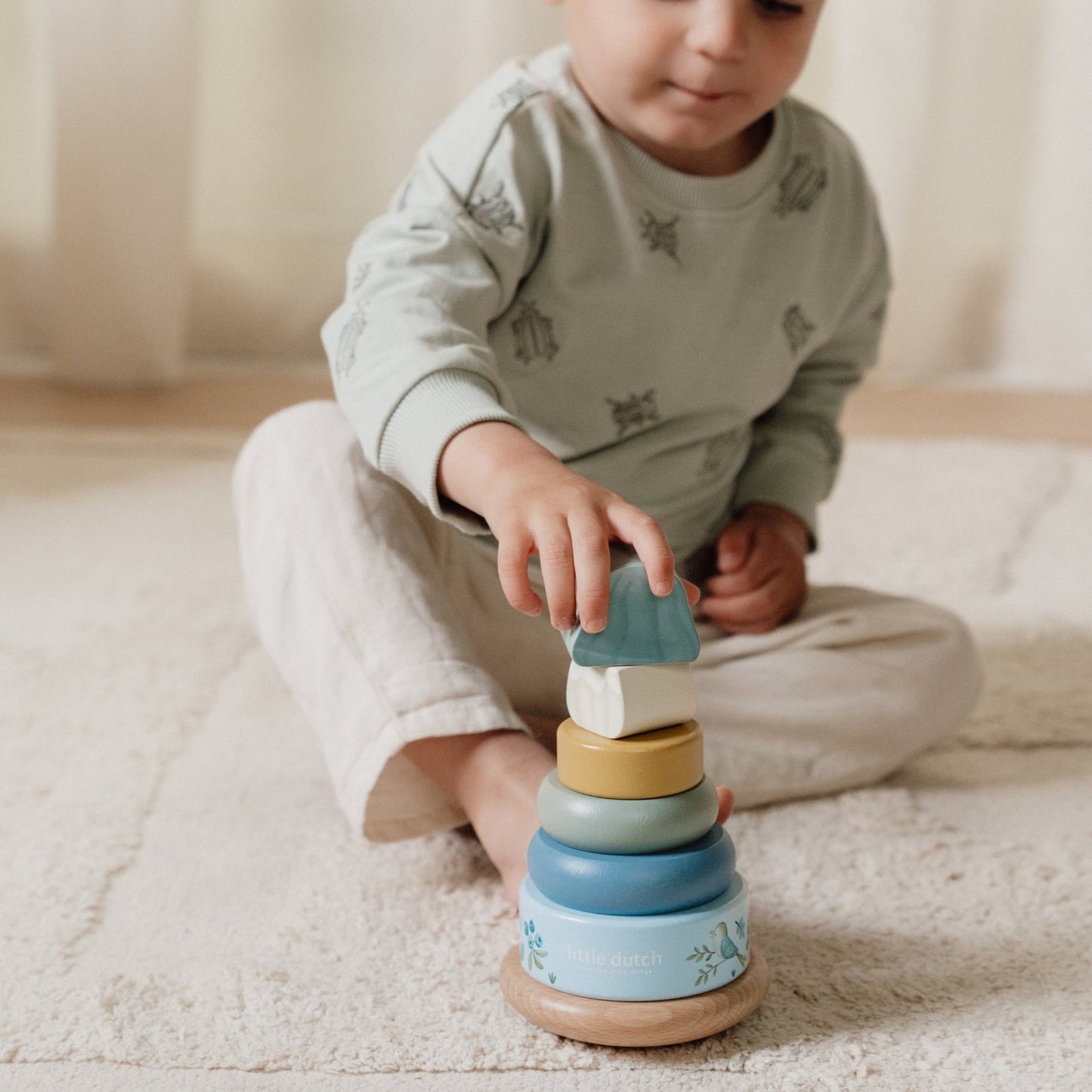 Little Dutch Wooden Rocking Ring Stacker – Forest Friends