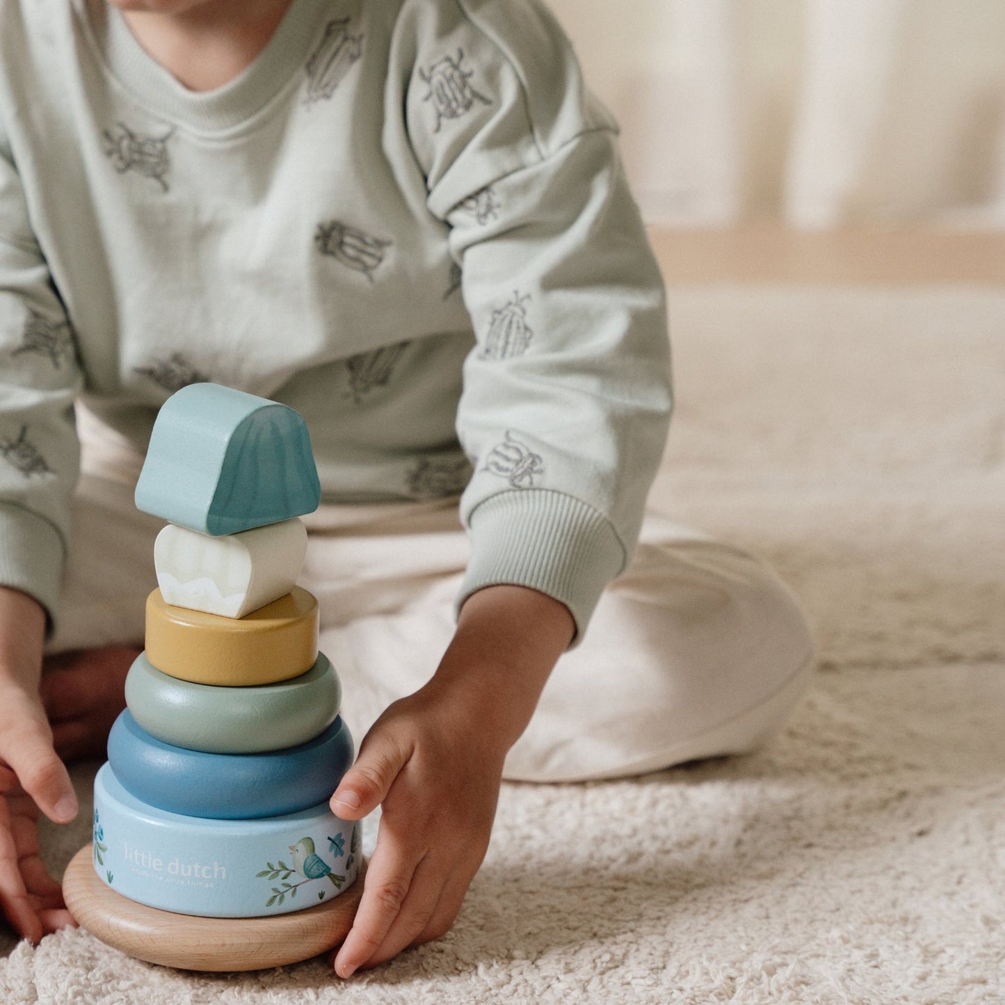 Little Dutch Wooden Rocking Ring Stacker – Forest Friends