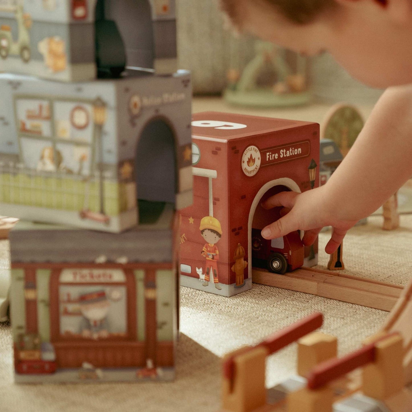 Little Dutch Stacking Blocks with Cars