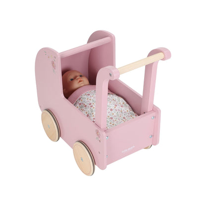 Little Dutch Wooden Doll Pram – Pink