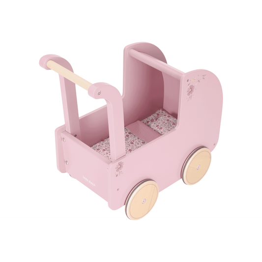 Little Dutch Wooden Doll Pram – Pink