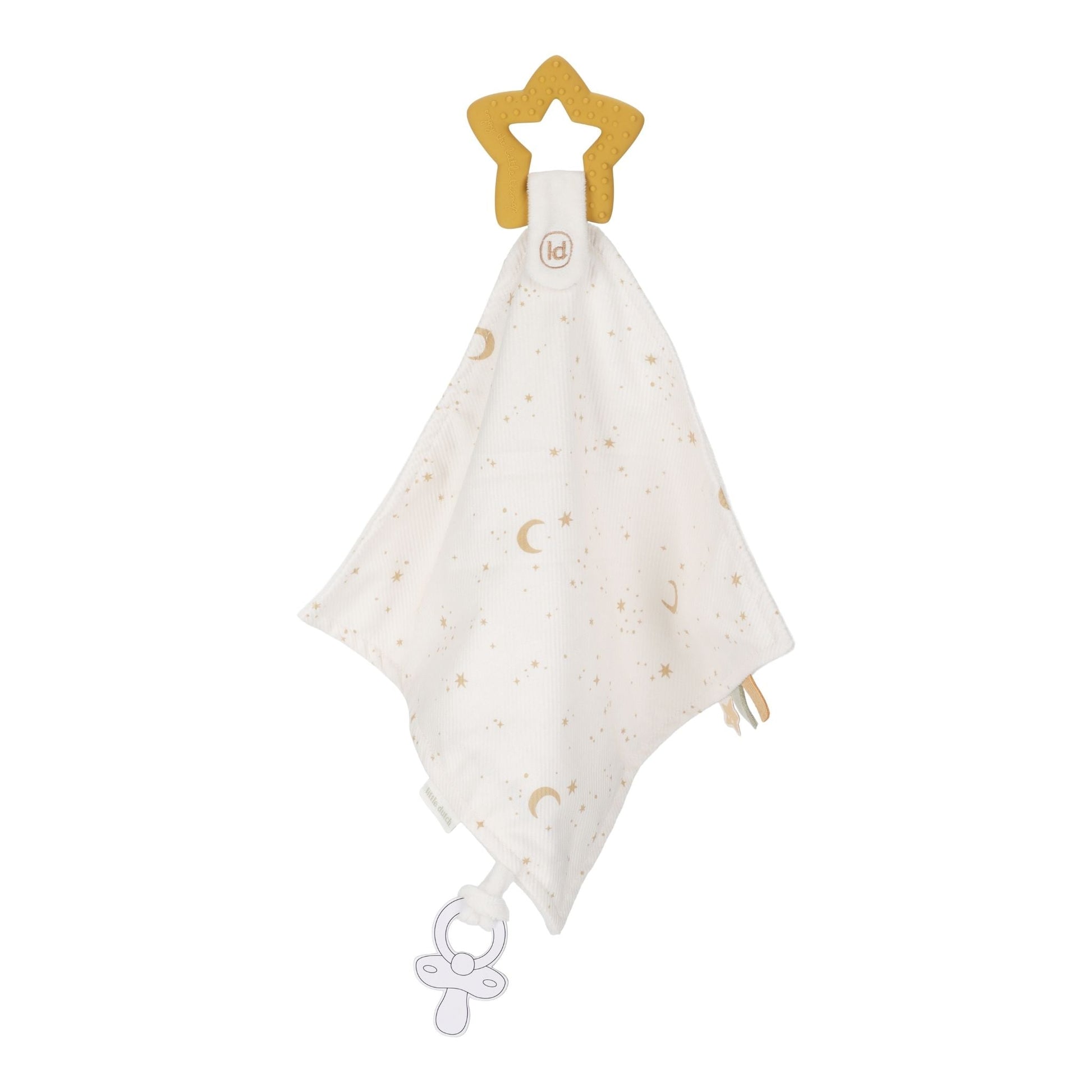 Little Dutch Cuddle Cloth with Teething Ring - Newborn Naturals