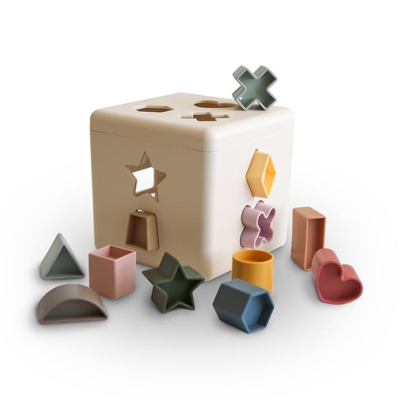 Mushie Shape Sorting Box – Original