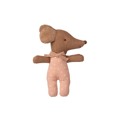 Maileg Sleepy Wakey Baby Mouse in Matchbox - Rose