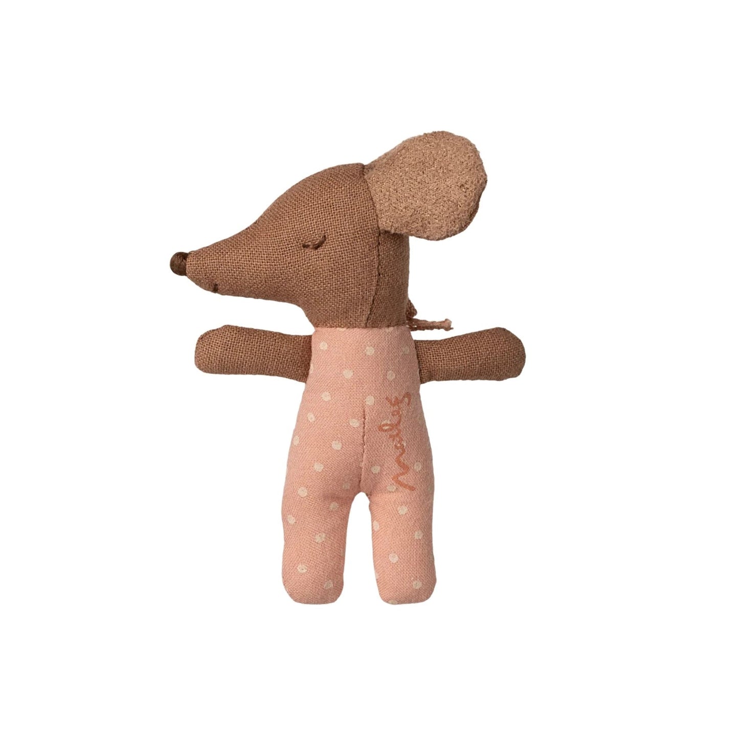 Maileg Sleepy Wakey Baby Mouse in Matchbox - Rose