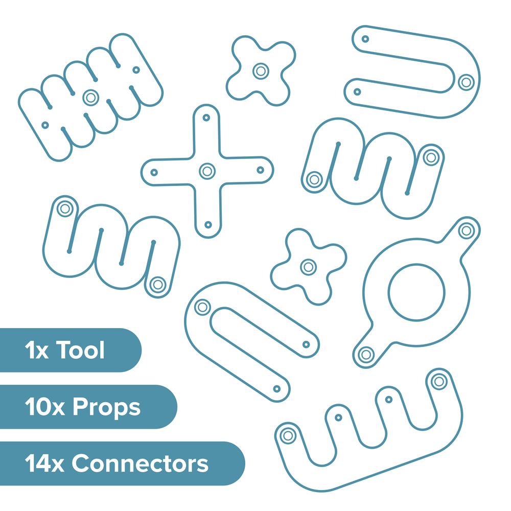 Makedo Deco-Props Sparkies (25 pieces)
